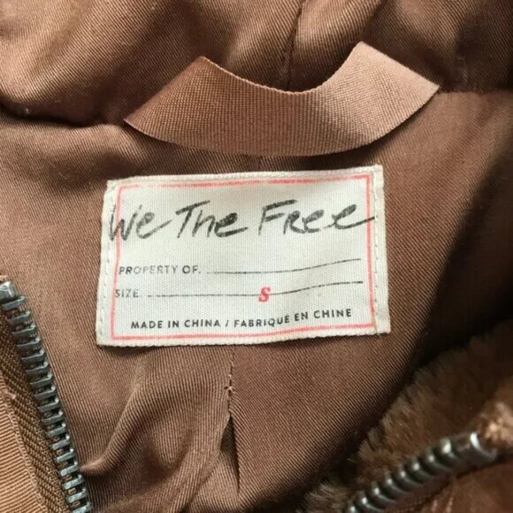 Free People We The Free Freya Fur Hoodie Teddy Jacket in Cinnamon Sprinkle - Picture 6 of 16